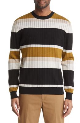 Ted Baker London Array Stripe Wool Blend Sweater in Natural