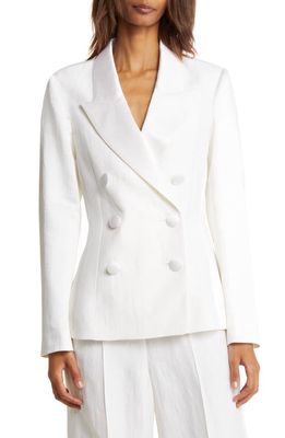 Ted Baker London Astaa Double Breasted Blazer in Cream