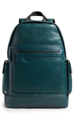 Ted Baker London Aydeen Leather Backpack in Dark Green