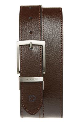 Ted Baker London Breemer Reversible Leather Belt in Brown/Chocolate