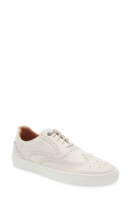 Ted Baker London Burnished Leather Hybrid Brogue Sneaker in Natural