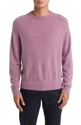 Ted Baker London Cable Detail Cashmere Sweater in Light Purple
