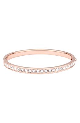 Ted Baker London Clemara Crystal Hinge Bangle Bracelet in Crystal/Rose Gold