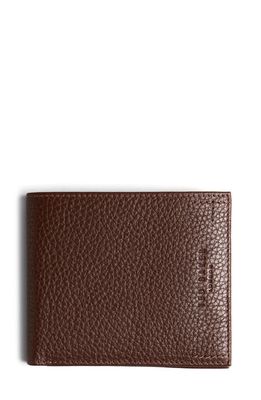 Ted Baker London Colorblock Leather Bifold Wallet in Brown
