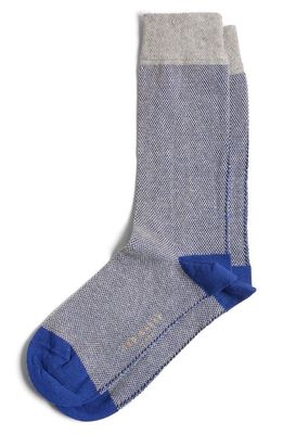 Ted Baker London Cortex Micropattern Dress Socks in Grey