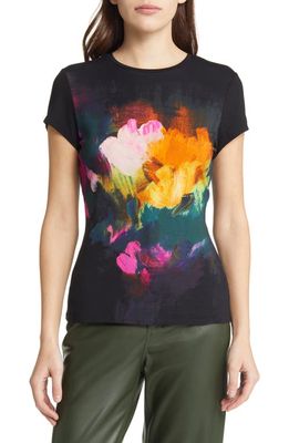 Ted Baker London Costela Floral T-Shirt in Black