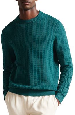 Ted Baker London Crannog Textured Sweater in Mid Green