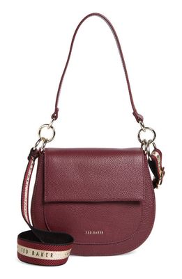 Ted Baker London Daliai Leather Crossbody Bag in Deep Purple