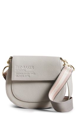 Ted Baker London Daliai Leather Crossbody Bag in Light Grey