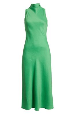 Ted Baker London Eleanar High Cowl Neck Midi Dress in Green