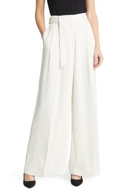 Ted Baker London Eliziie Wide Leg Trousers in Natural