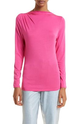 Ted Baker London Eloria Twist Neck Knit Top in Deep Pink