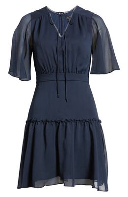 Ted Baker London Giggie Fit & Flare Minidress in Dark Blue