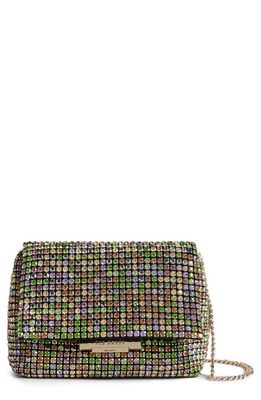 Ted Baker London Glitters Mini Crystal Crossbody Bag in Purple Multi