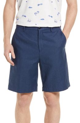 Ted Baker London Golan Stretch Linen & Cotton Shorts in Navy