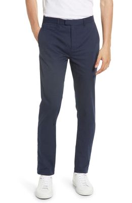Ted Baker London Gretton Irvine Stretch Flat Front Pants in Navy