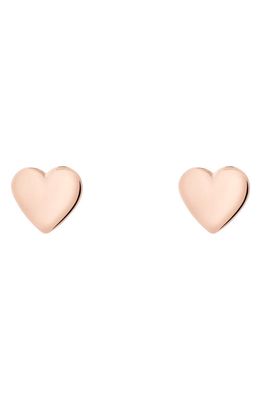 Ted Baker London Harly Heart Stud Earrings in Rose Gold