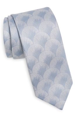 Ted Baker London Herro Fan Jacquard Silk Tie in Blue