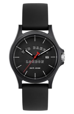 Ted Baker London Irby Silicone Strap Watch