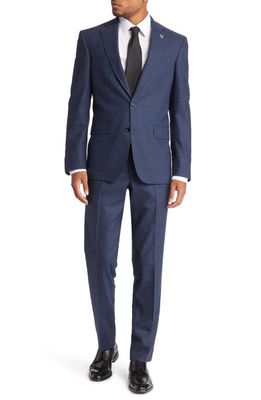 Ted Baker London Jay Neat Slim Fit Wool Suit in Blue