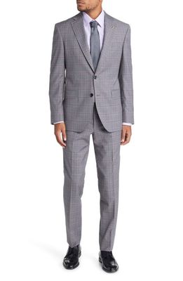 Ted Baker London Jay Slim Fit Plaid Wool Suit in Grey