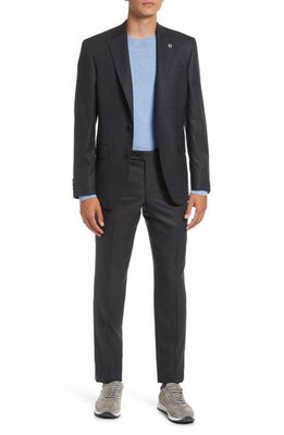 Ted Baker London Jay Slim Fit Wool Suit in Charcoal