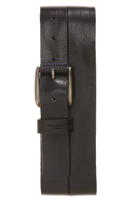 Ted Baker London Jean Leather Belt in Black