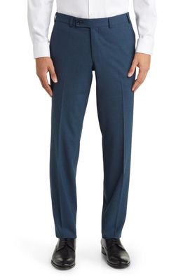 Ted Baker London Jerome Soft Constructed Stretch Wool Dress Pants in Teal
