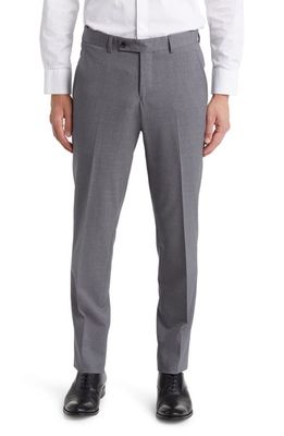 Ted Baker London Jerome Soft Constructed Wool Blend Tapered Dress Pants in Light Grey