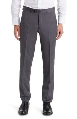 Ted Baker London Jerome Soft Constructed Wool Tapered Dress Pants in Grey