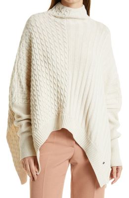 Ted Baker London Joilla Funnel Neck Mixed Stitch Sweater in Camel