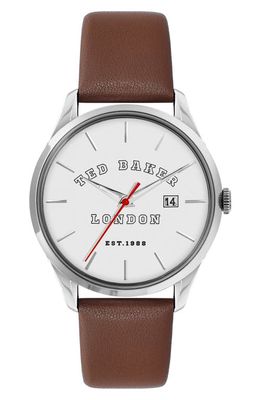 Ted Baker London Leytonn Leather Strap Watch