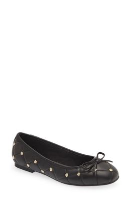 Ted Baker London Libban Quilted Ballerina Flat in Black