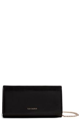 Ted Baker London Liberta Leather Wallet on a Chain in Black