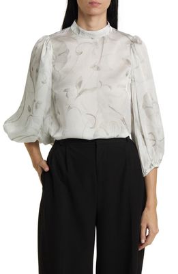 Ted Baker London Lilioh Balloon Sleeve Top in Ivory