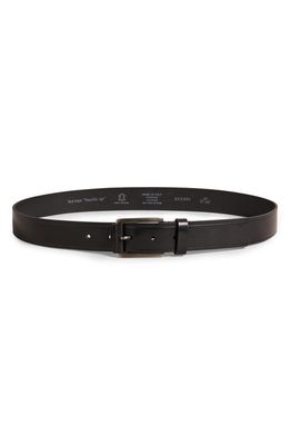 Ted Baker London Linded Embossed Leather Belt in Black