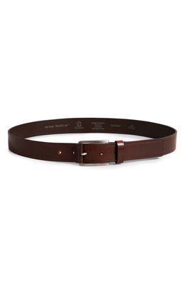 Ted Baker London Linded Embossed Leather Belt in Brown