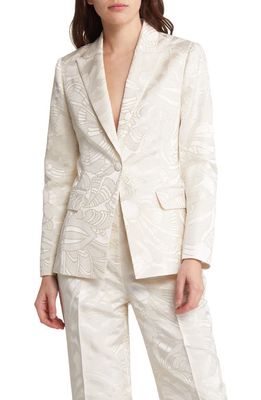 Ted Baker London Majia Floral Blazer in Natural