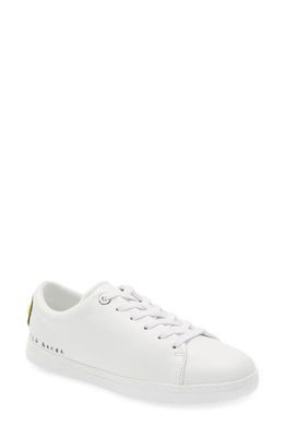 Ted Baker London Maykay Smiley Magnolia Counter Sneaker in White