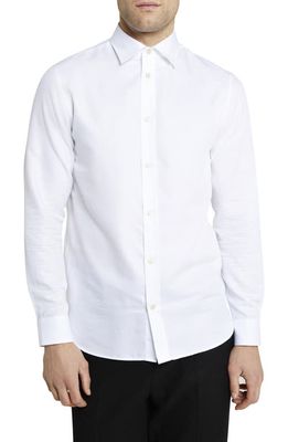 Ted Baker London Men's Layer Microdot Button-Up Shirt in White