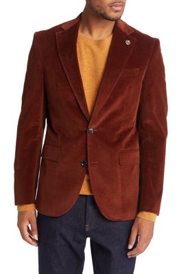 Ted Baker London Men's Ralph Extra Slim Fit Soft Construction Stretch Cotton Corduroy Sport Coat in Tobacco