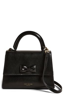 Ted Baker London Mini Baelli Bow Detail Top Handle Bag in Black