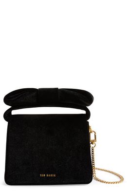 Ted Baker London Mini Nialina Bow Top Handle Bag in Black