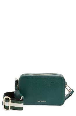 Ted Baker London Mini Stunna Leather Crossbody Bag in Dark Green