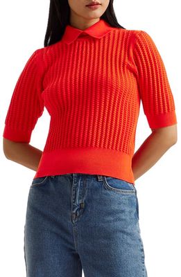Ted Baker London Morliee Crop Sweater in Red