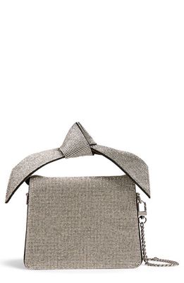 Ted Baker London Nialisa Soft Knot Crystal Crossbody Bag in Silver