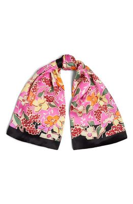 Ted Baker London Niaome Floral Silk Square Scarf in Pale Purple