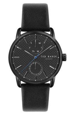 Ted Baker London Oliver Leather Strap Watch