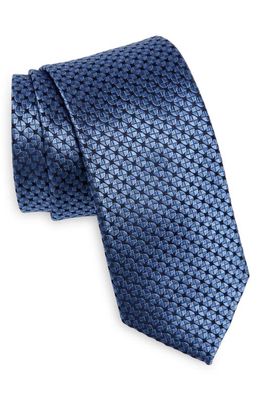Ted Baker London Owasso Geometric Silk Tie in Bright Blue