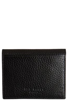 Ted Baker London Pannal Colour Leather Card Holder in Black